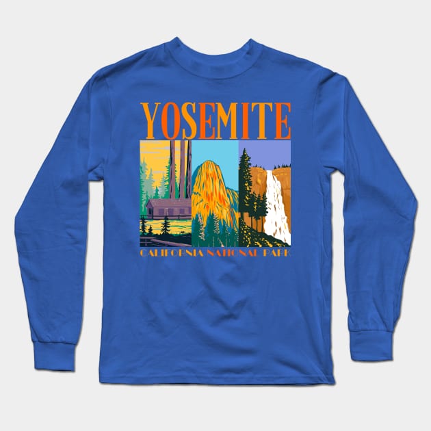 Yosemite National Park California Long Sleeve T-Shirt by soulfulprintss8